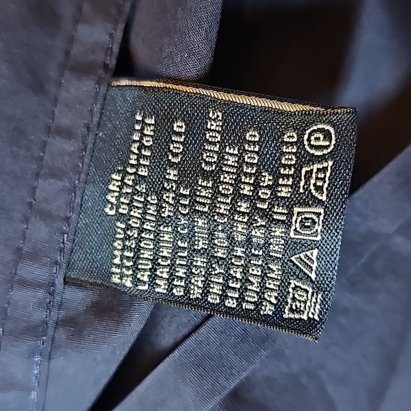 NEW RALPH LAUREN SPORT NAVY BLUE RUFFLE FRONT BUTTON-UP BLOUSE - Picture 14 of 14